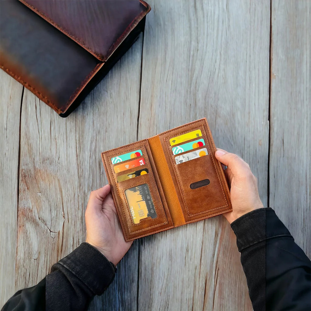 BALISI Classic Men's Leather Wallet with Removable Card Holder