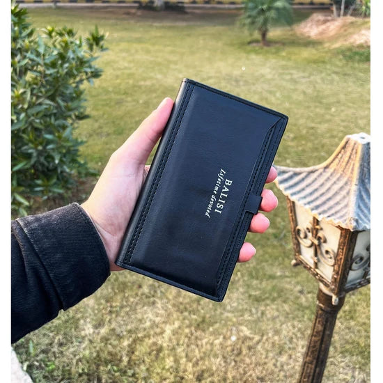 BALISI Classic Men's Leather Wallet with Removable Card Holder