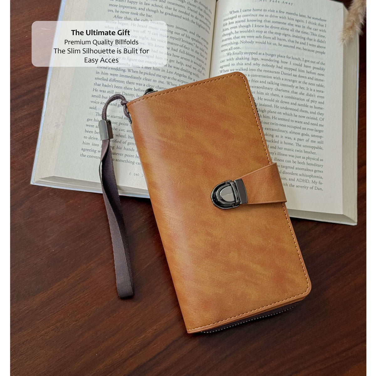 Royal Buckle Leather Wallet
